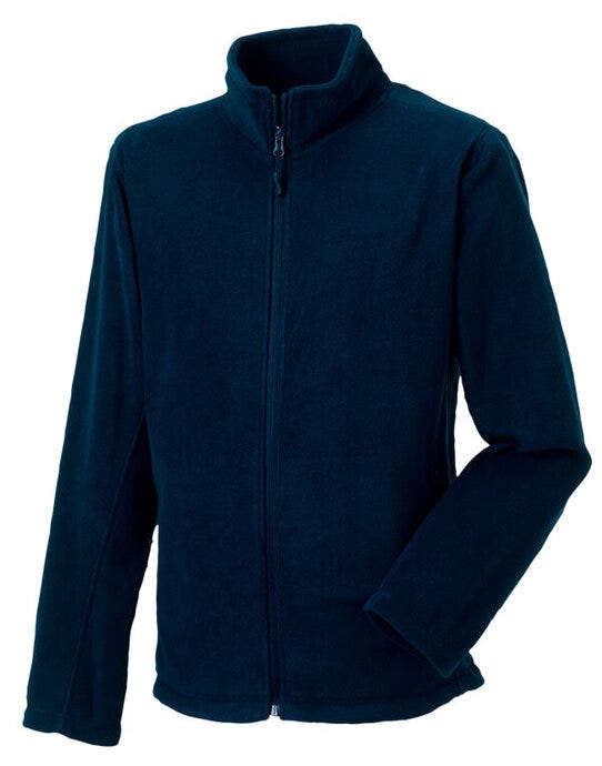 Russell Athletic Russell Mens Full Zip Outdoor Fleece - French Navy