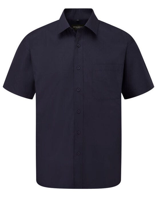 Russell Athletic Collection Russell Collection Men SS Classic Poplin - French Navy