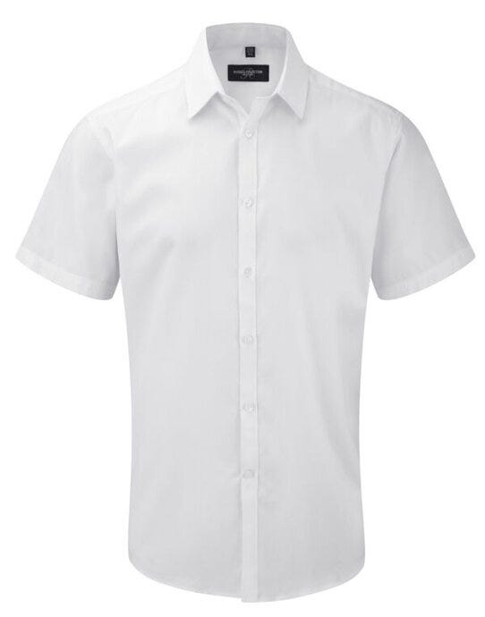 Russell Athletic Collection Russell Collection Mens SS H'Bone Shirt - White