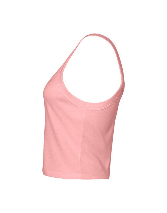 Bella + Canvas Bella Women's Micro Rib Strap Tank - Solid Pink Blend