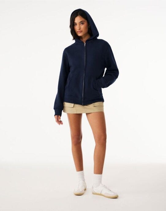 Bella + Canvas Unisex Heavy Zip Hoodie - Navy