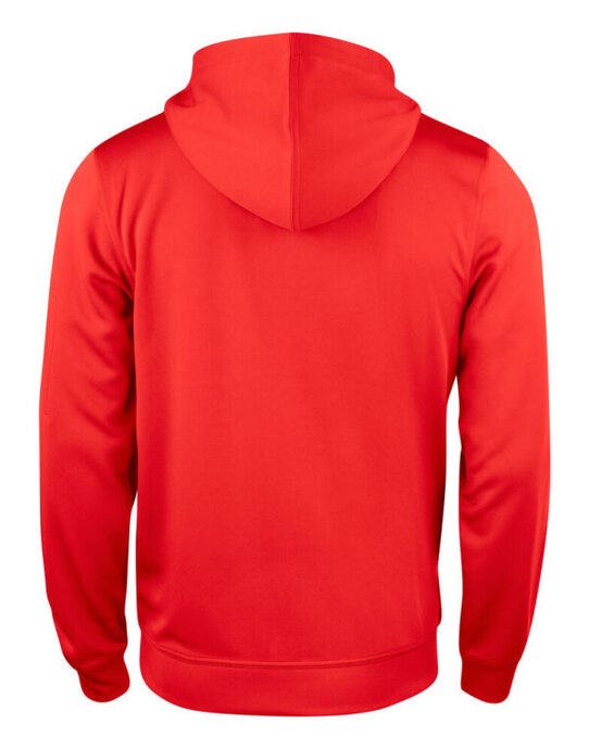 Clique Basic Active Full Zip Hoody - Red