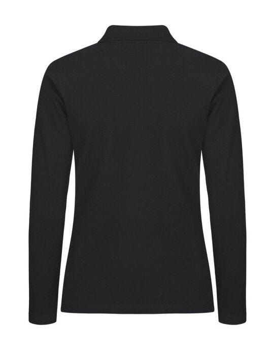 Clique Stretch Premium Polo L/S Women - Black