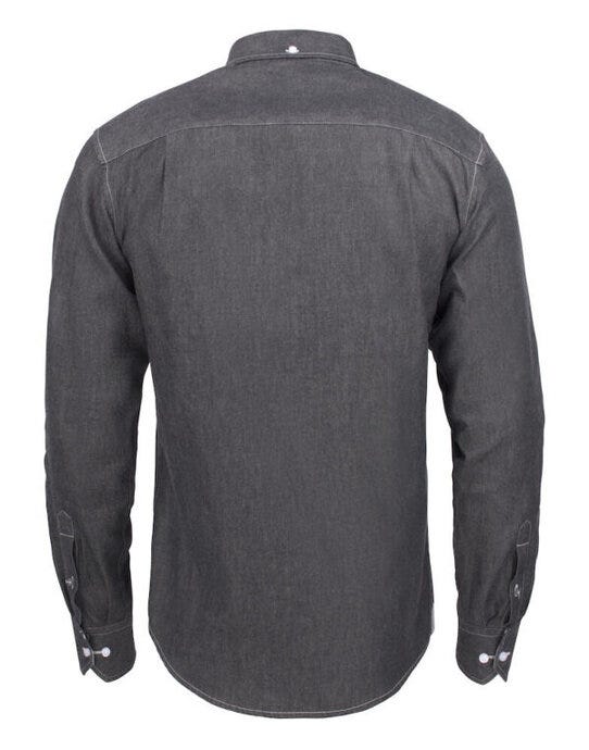 James Harvest Jupiter Denim Look Shirt - Black Denim