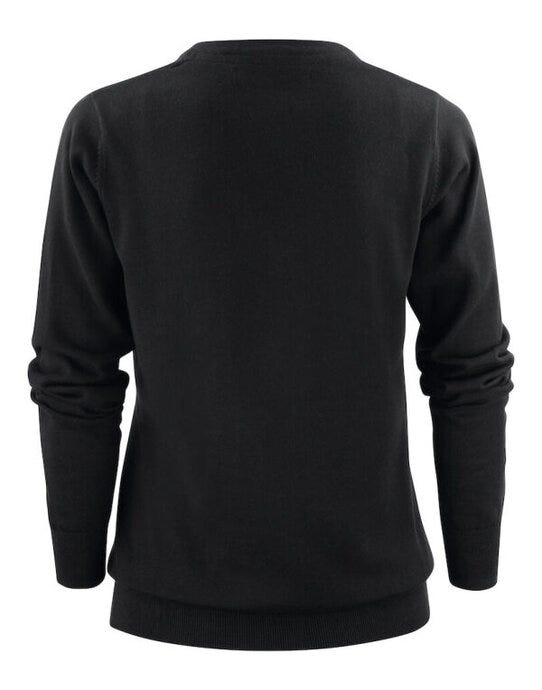 James Harvest Ashland V-Neck Ladies Knit - Black