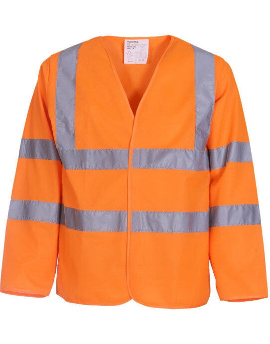 Yoko Hi-Vis Long Sleeve Vest - Hi Vis Orange