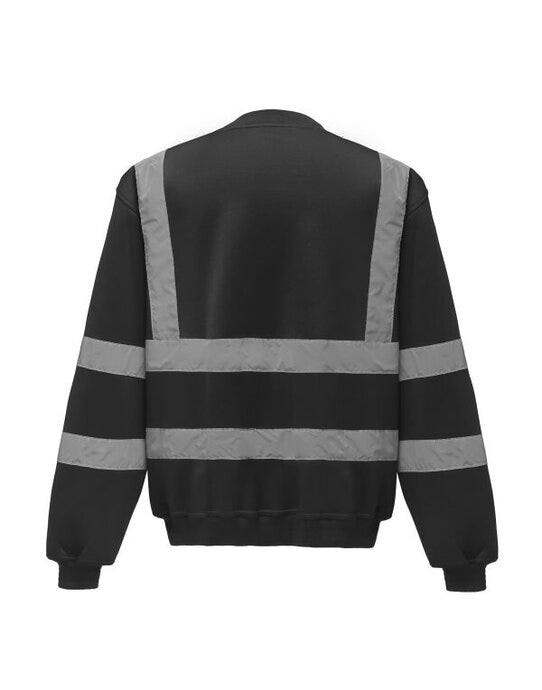 Yoko Hi-Vis Heavyweight Sweatshirt - Black