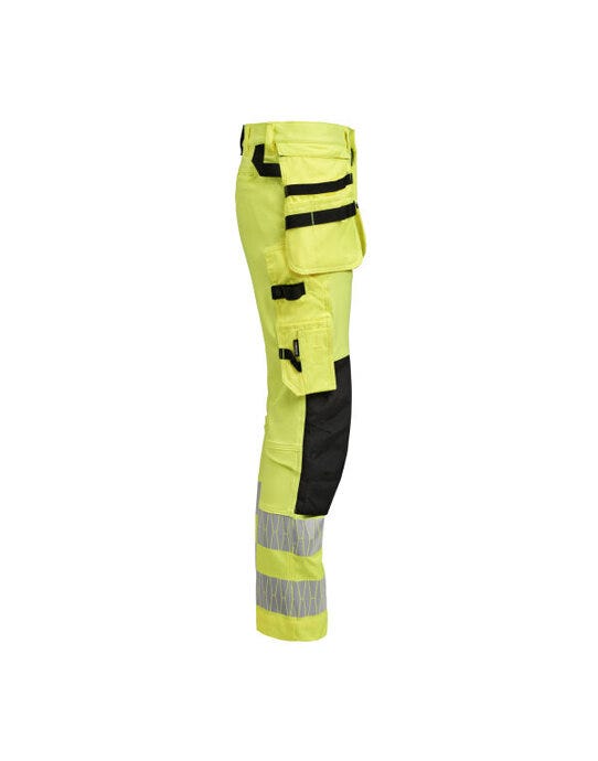Jobman Craftsman Trousers Stretch Hi-Vis - Yellow/Black