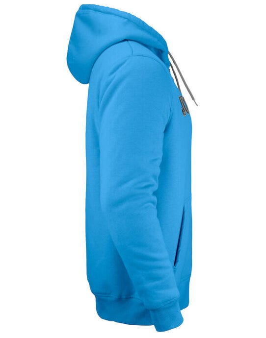 Jobman Mens Vintage Hoodie Lined - Ocean/Dark Grey