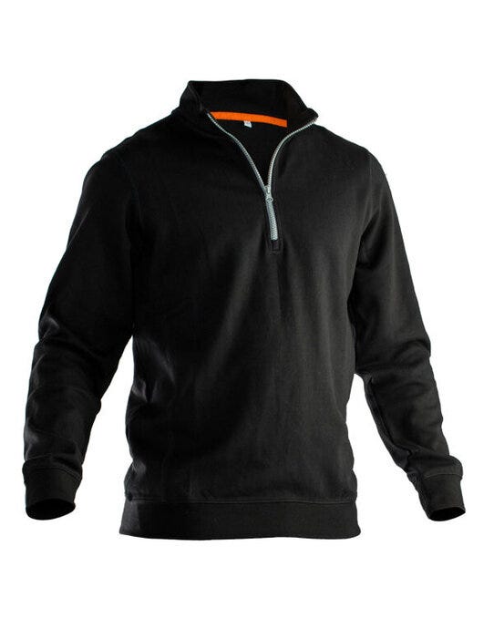 Jobman Sweatshirt 1/2 Zip - Black