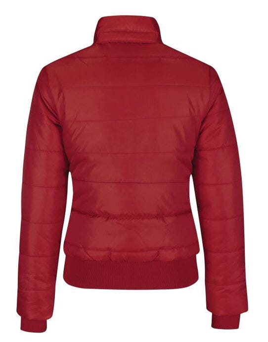 B&C Women Superhood Puffer Bomber Jacket - Red