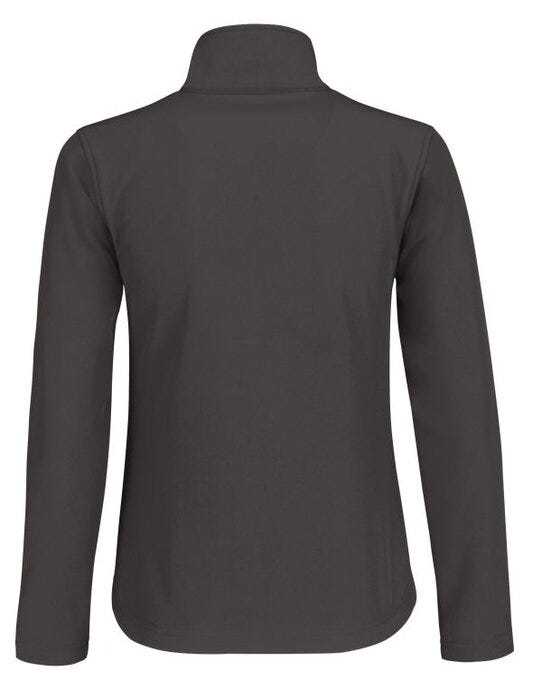 B&C ID.701 Womens 2-Layer Softshell Jkt - Dark Grey