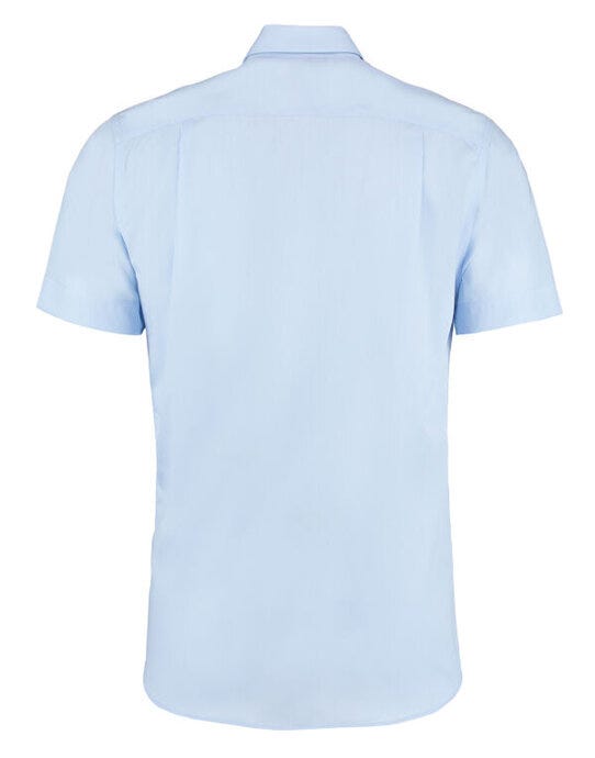 Kustom Kit Mens SS Non Iron Shirt - Light Blue