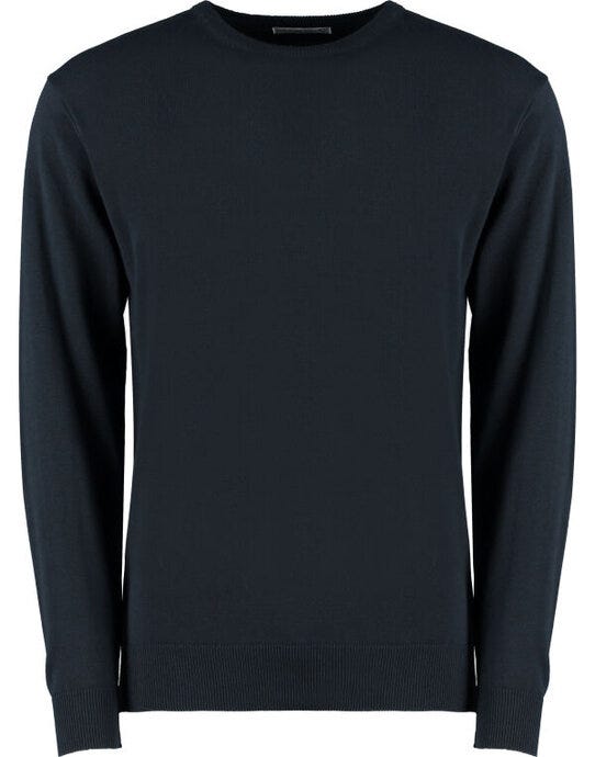 Kustom Kit Men Arundel Crew Neck Sweater - Navy