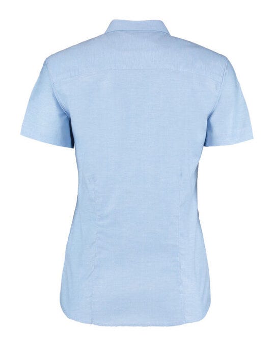 Kustom Kit Ladies SS Workwear Shirt - Light Blue