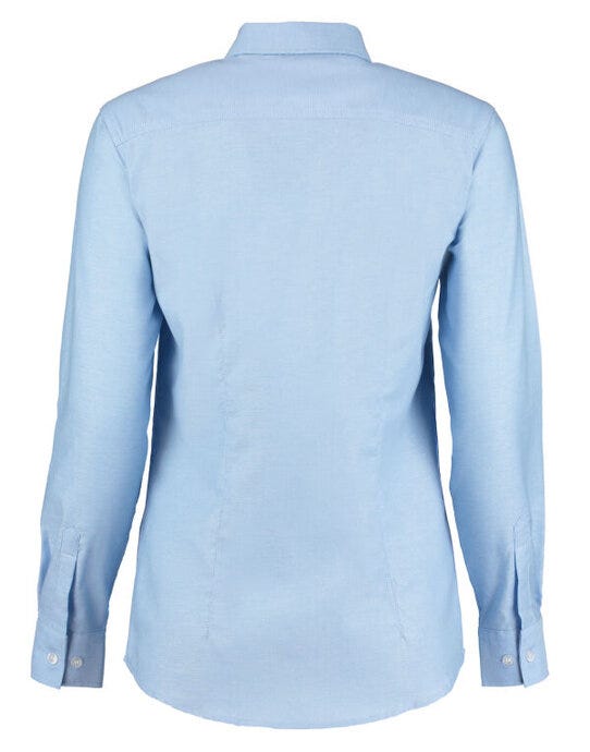 Kustom Kit Ladies LS Workwear Shirt - Light Blue