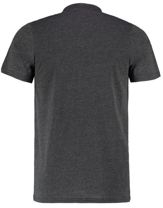 Kustom Kit Mens Fashion Superwash Tee - Black Melange