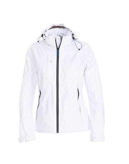 Printer Essentials Printer Ladies Flat Track Jacket - White