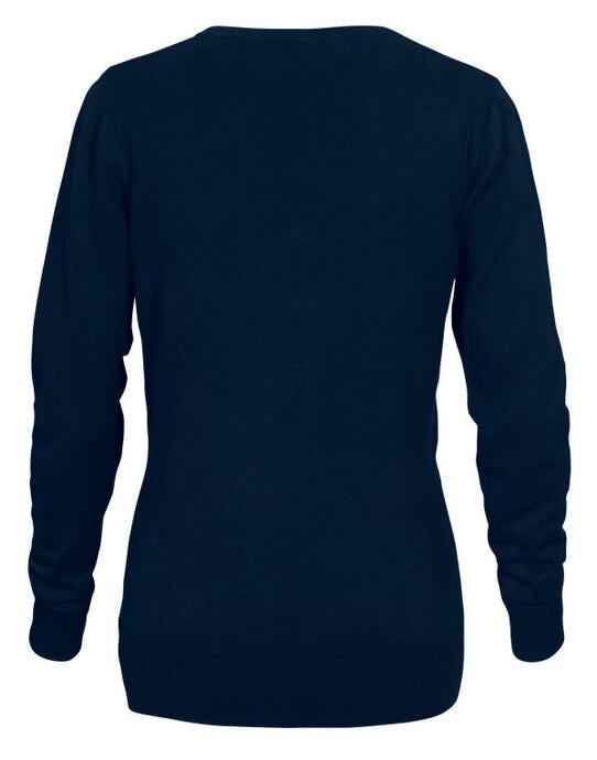 Printer Essentials Printer Ladies Forehand Knitted V Neck - Navy