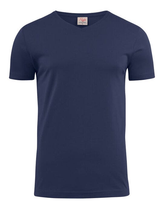 Printer Essentials Printer Mens Heavy V T-Shirt - Dark Navy