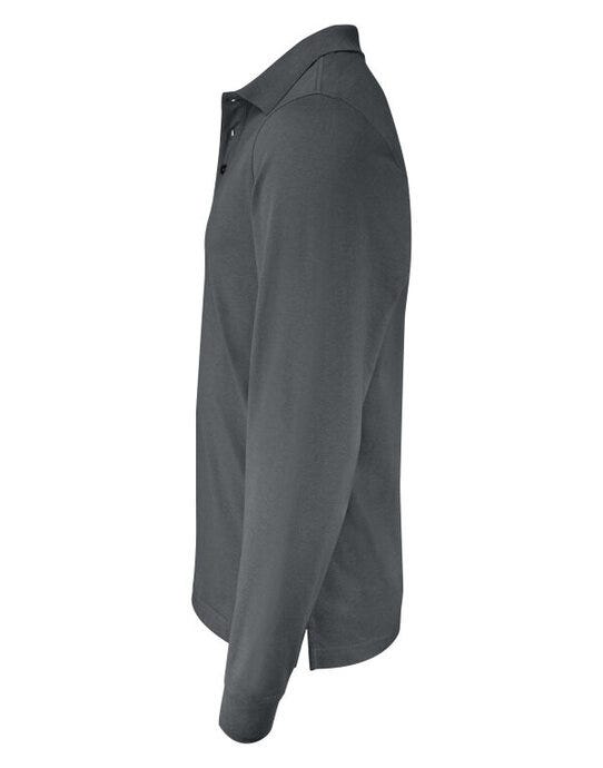 Printer Essentials Printer Mens Surf Pro LS Polo - Steel Grey