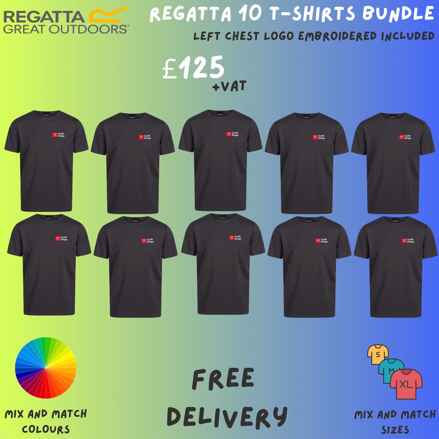 Regatta 10 T-shirts Bundle