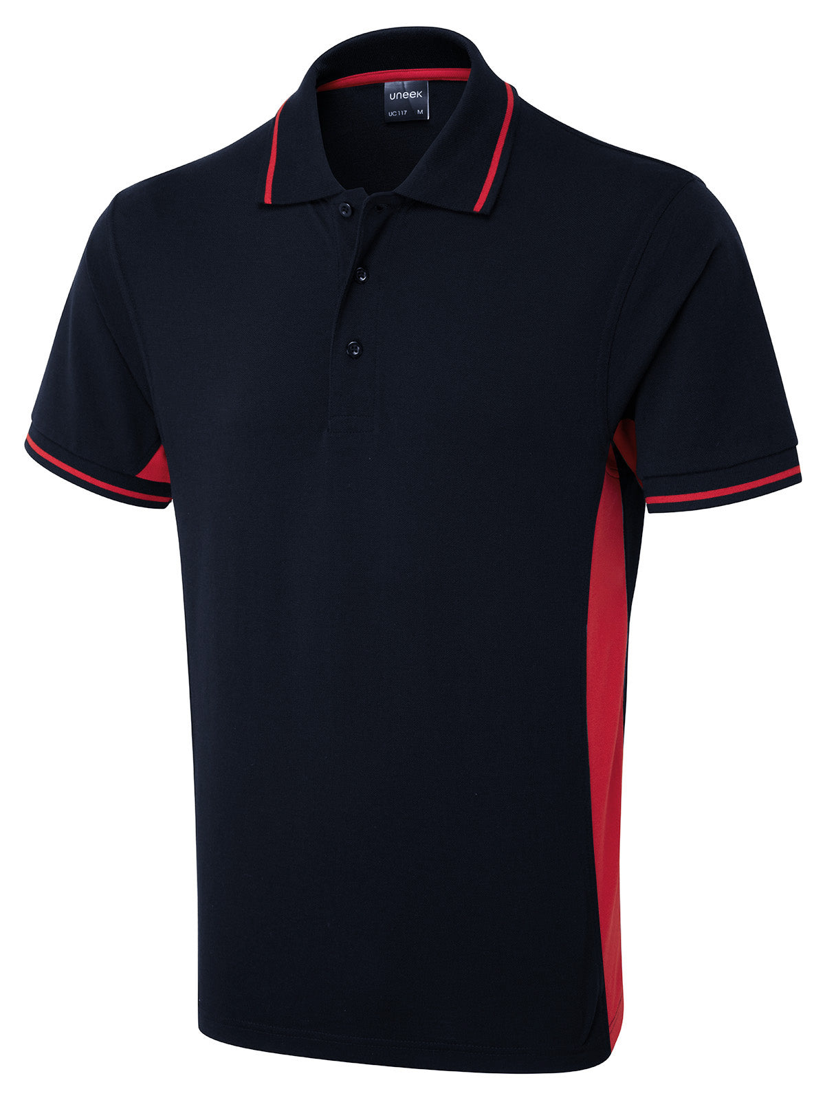 Two Tone Polo Shirt - Navy/Red