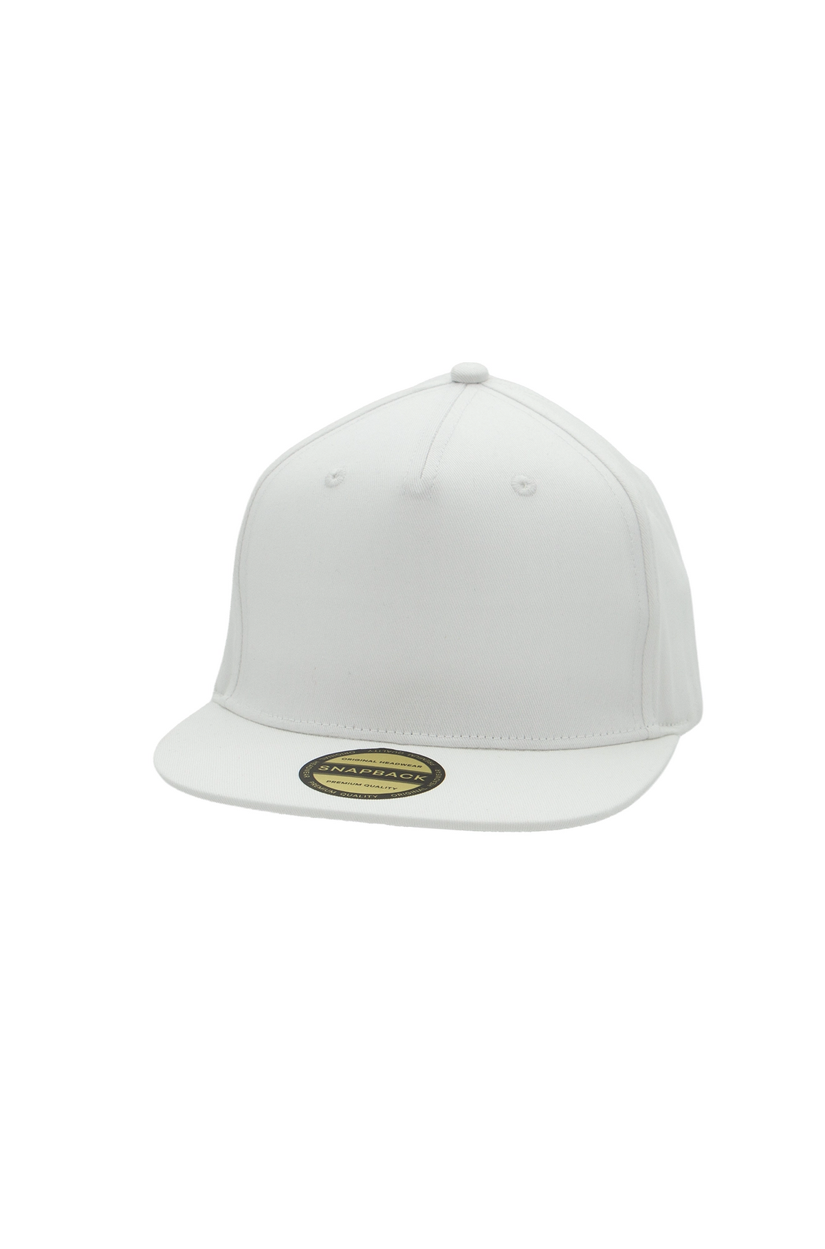 Original Snapback 5 Panel Cap - White