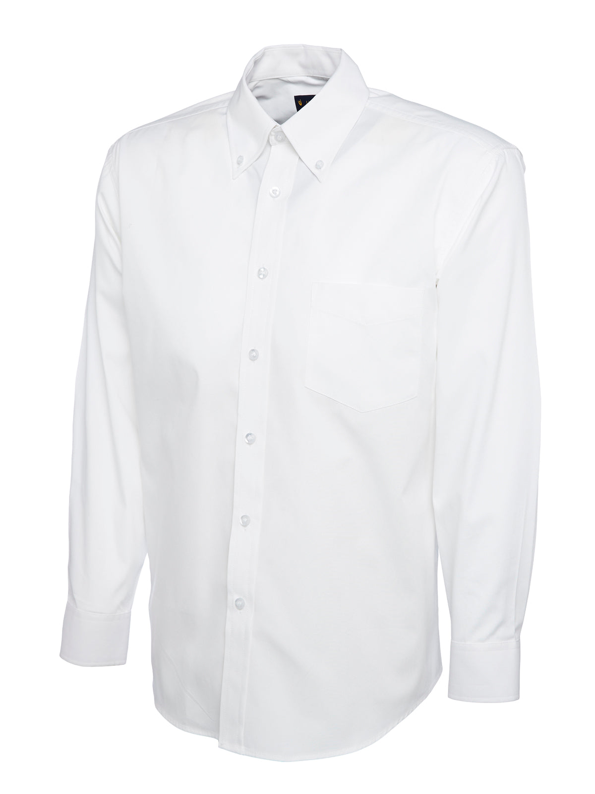 Mens Pinpoint Oxford Full Sleeve Shirt - White