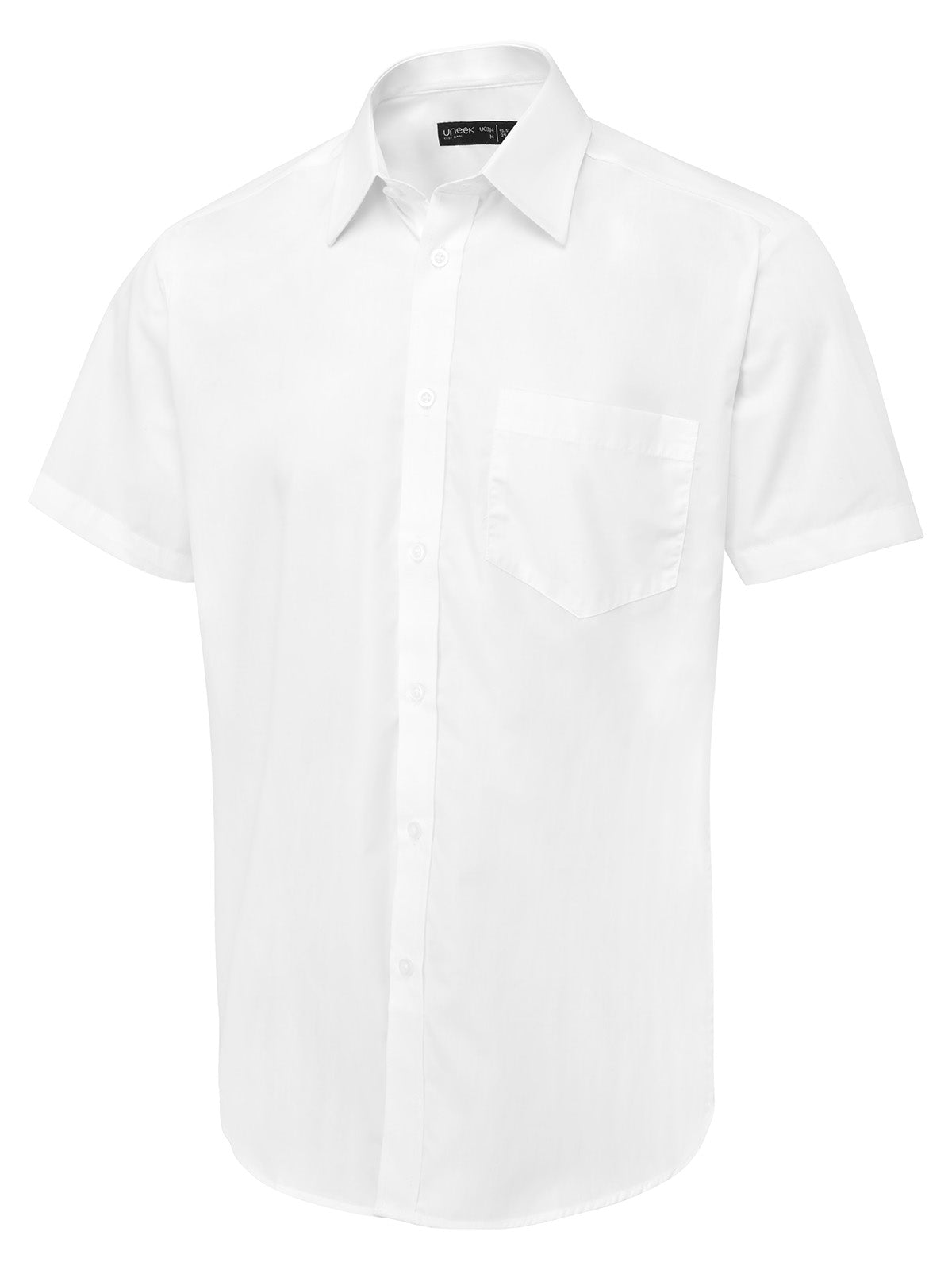 Men's Short Sleeve Poplin Shirt - White