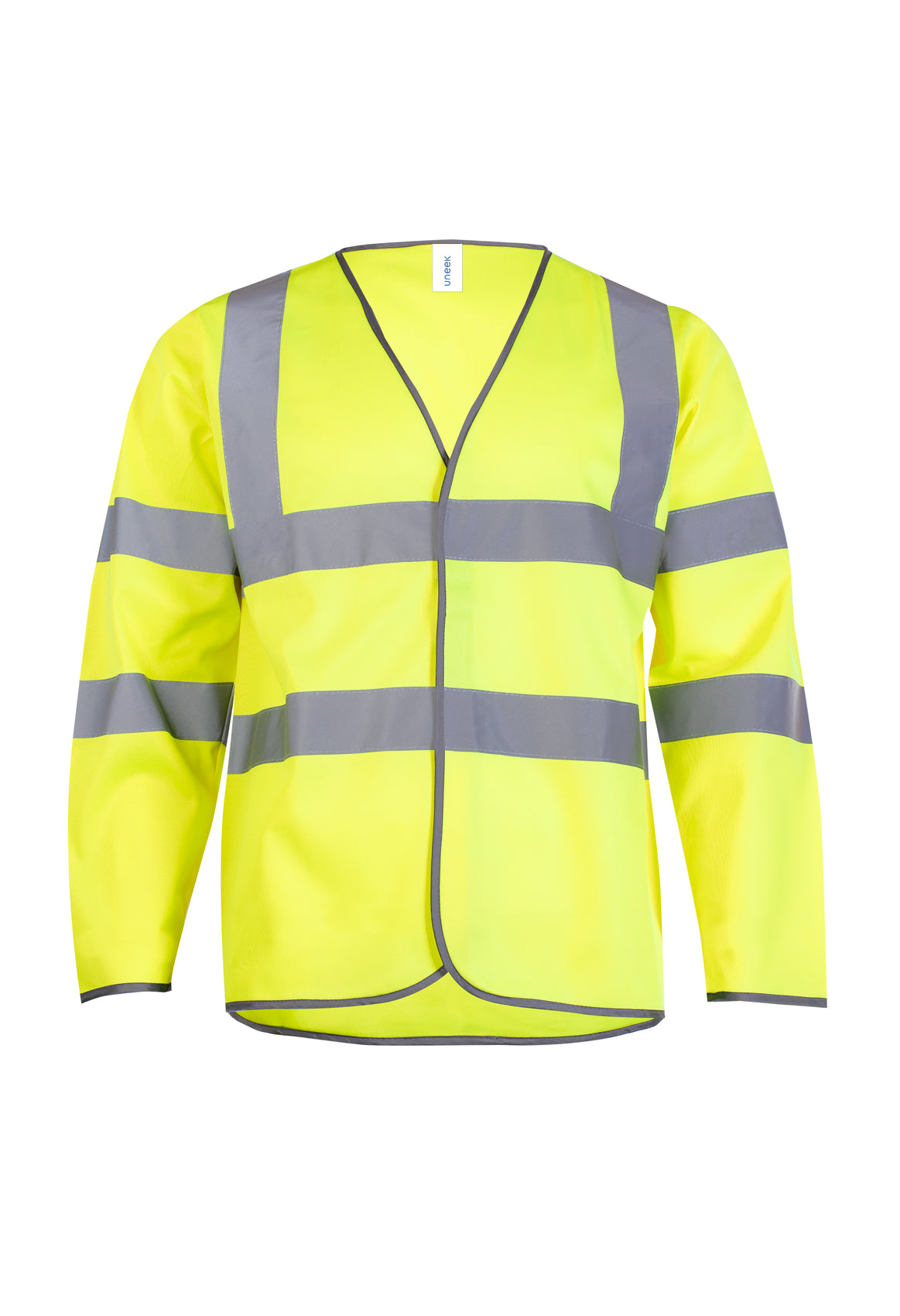 Long Sleeve Safety Waist Coat - Yellow