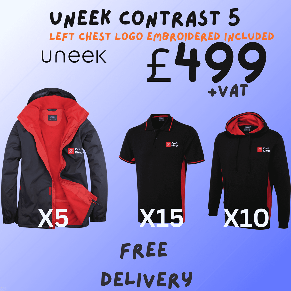 Uneek Contrast 5 - Bundle from Uneek