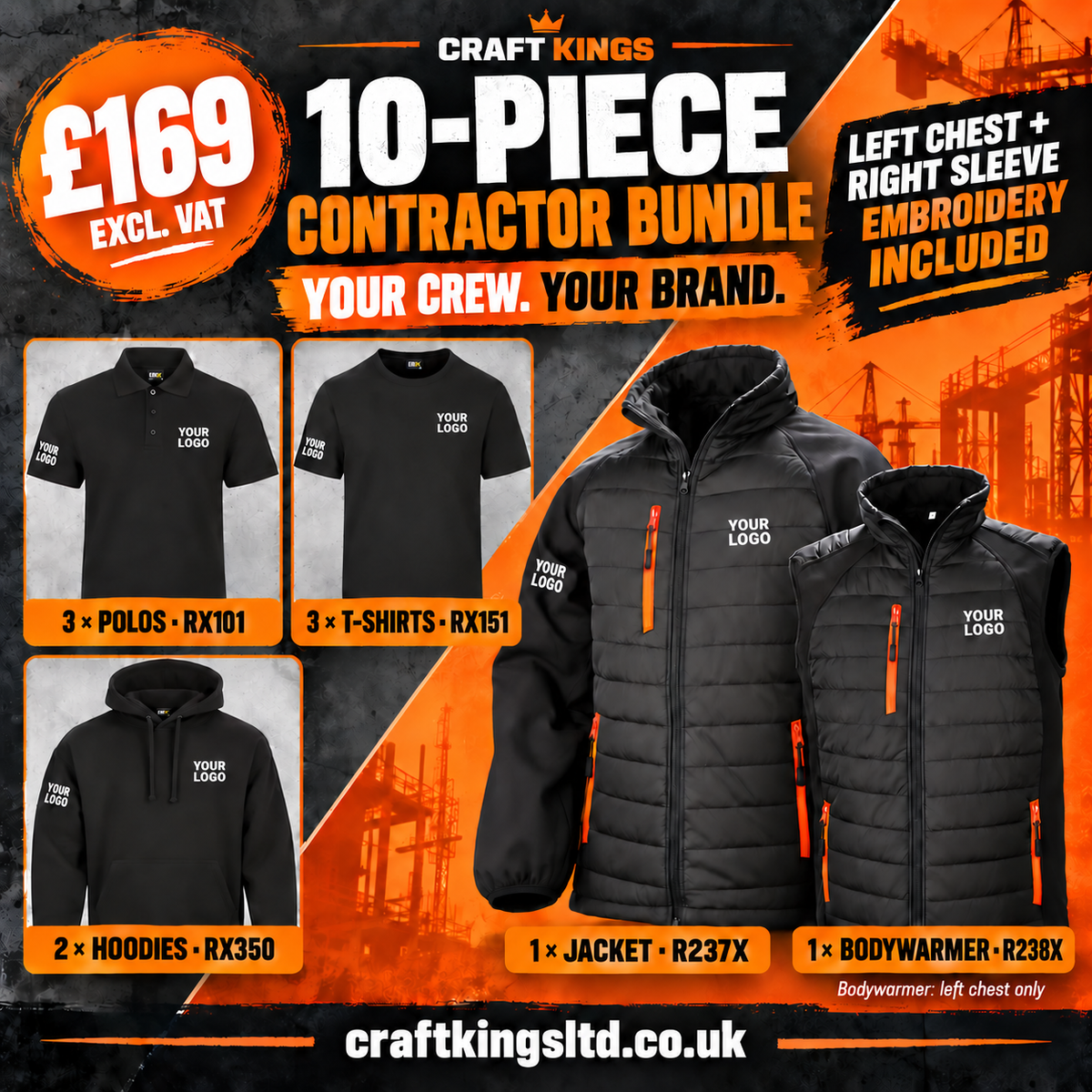 Contractor 10-Piece Workwear Bundle