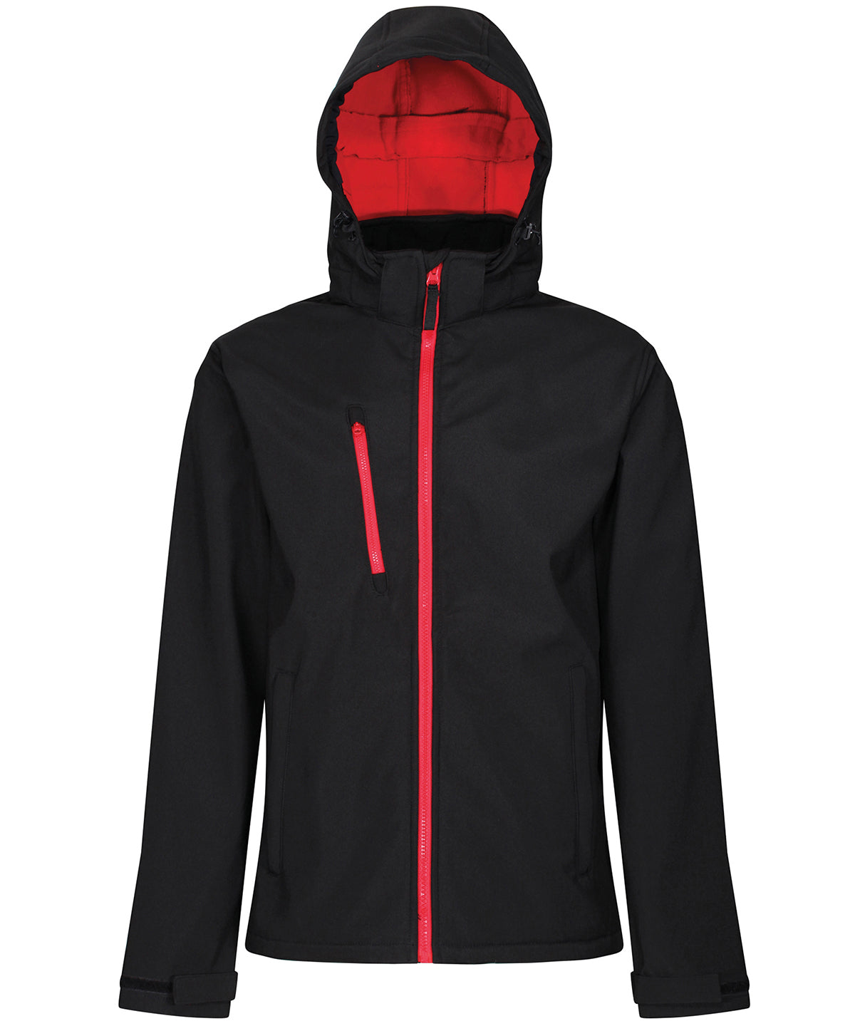 3-layer hooded softshell jacket