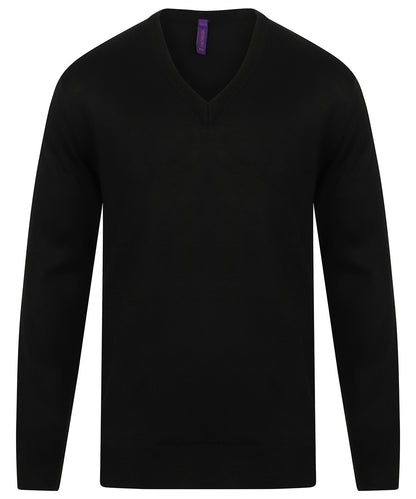 Cashmere touch acrylic v-neck jumper HB760