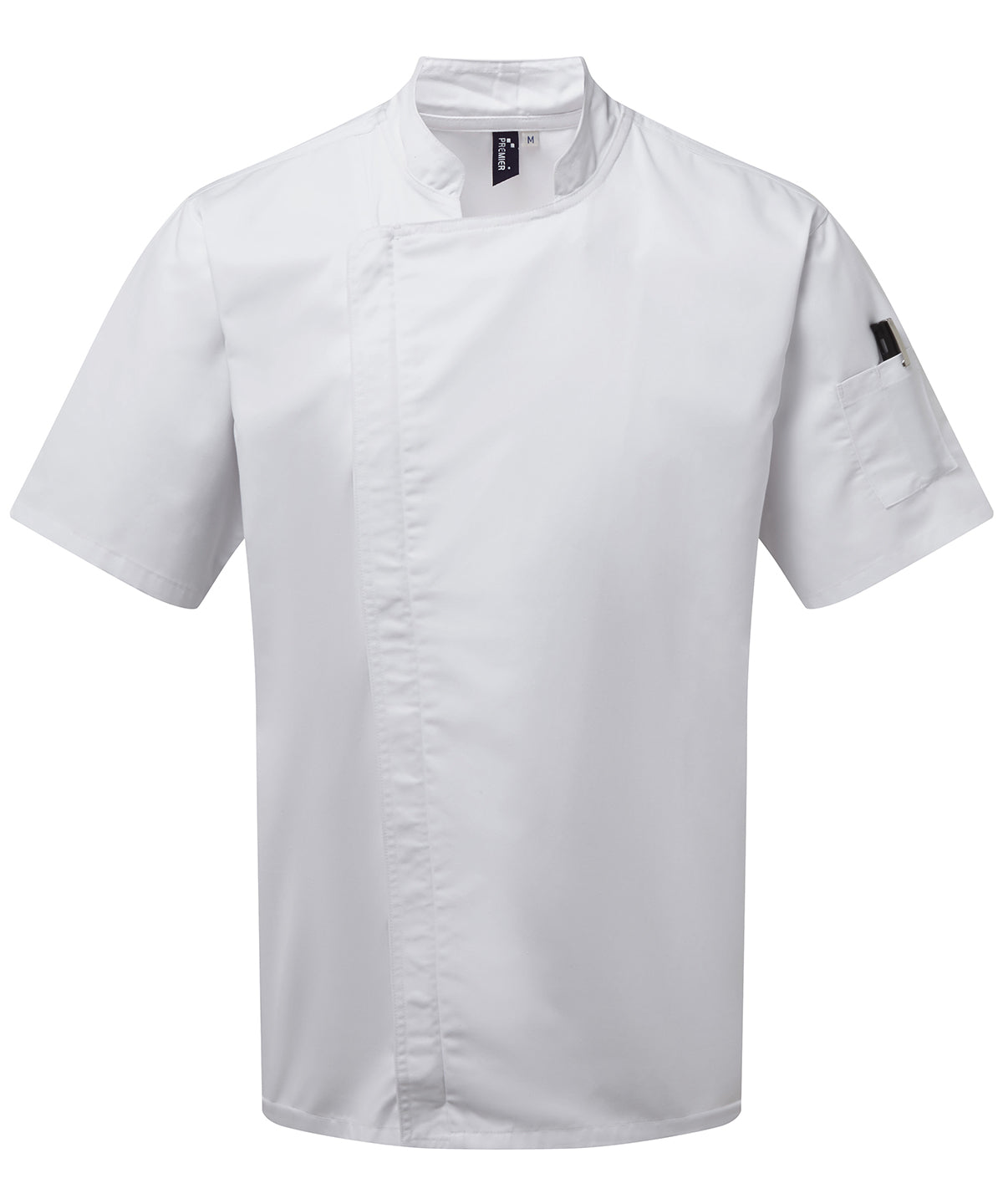 Chef's zip-close short sleeve jacket PR906