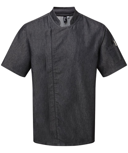 Chef's zip-close short sleeve jacket PR906