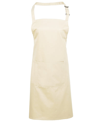 Colours bib apron with pocket PR154