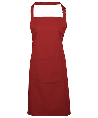 Colours bib apron with pocket PR154