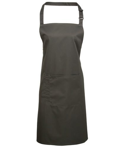 Colours bib apron with pocket PR154