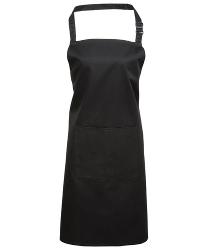 Colours bib apron with pocket PR154