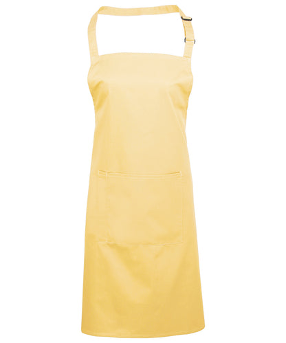 Colours bib apron with pocket PR154