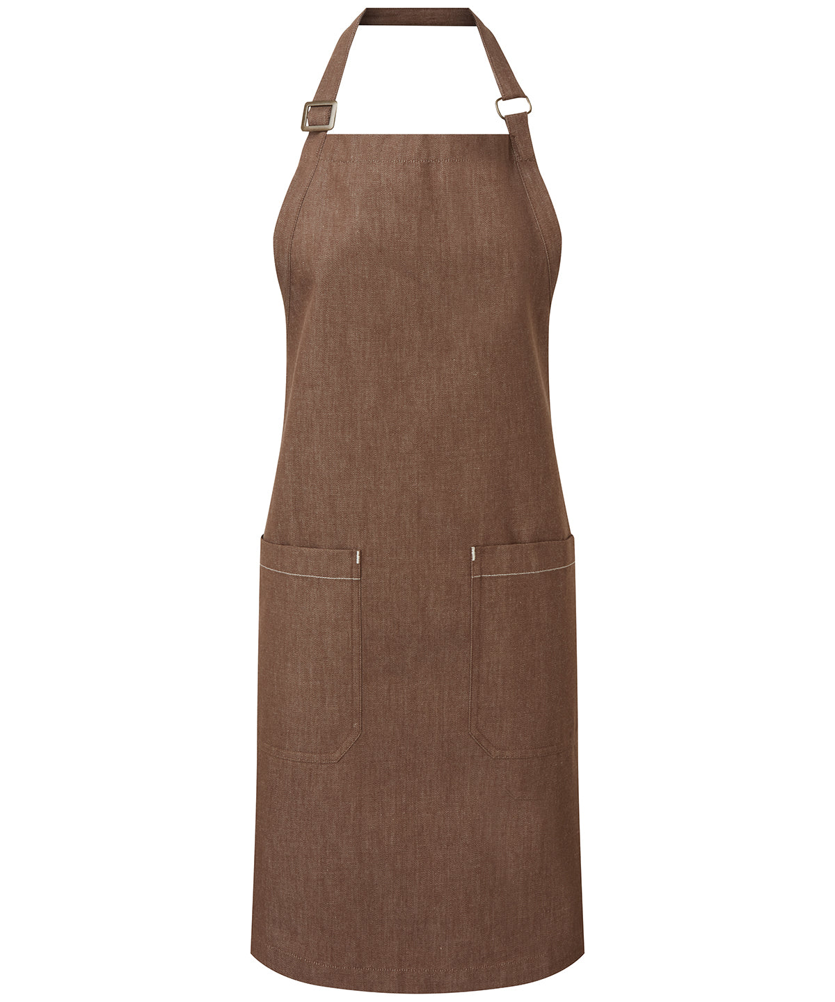 Cotton denim bib apron, organic and Fairtrade certified PR113