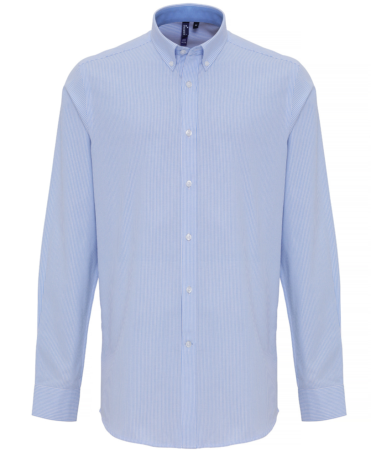 Cotton-rich Oxford stripes shirt