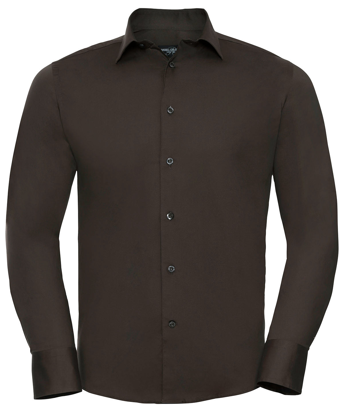 Long sleeve easycare fitted shirt