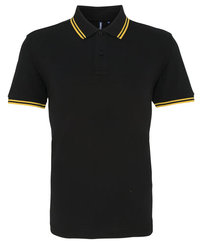 Men's classic fit tipped polo