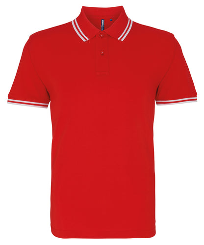 Men's classic fit tipped polo