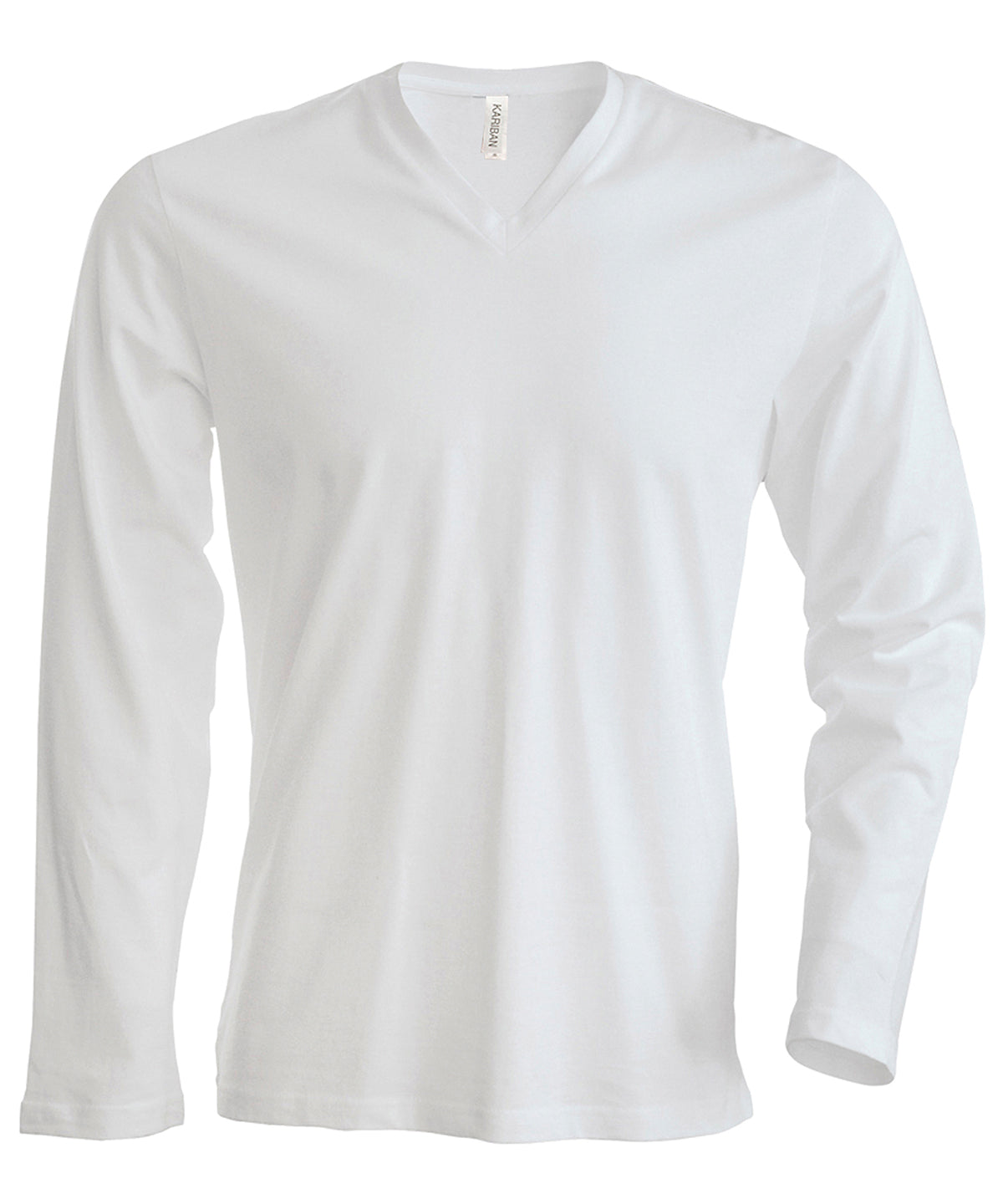 Men's long-sleeved V-neck T-shirt