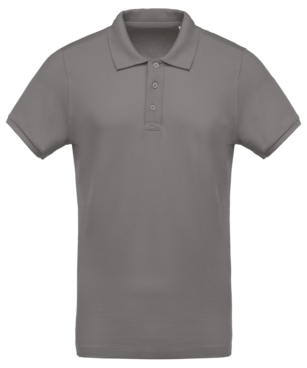 Men's organic piqué short-sleeved polo shirt