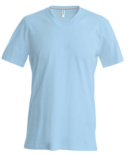 Men's short-sleeved V-neck T-shirt